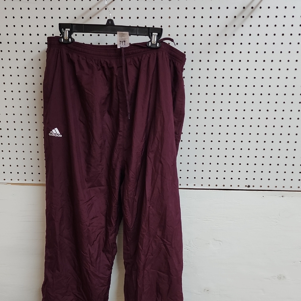 Adidas Burgundy Track Pants